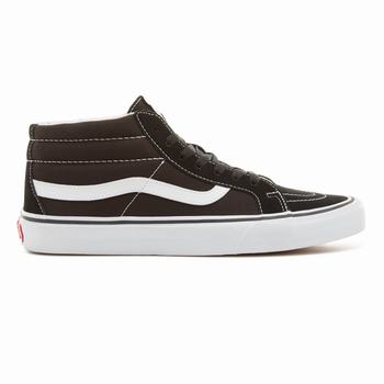 Vans Sk8-Mid Reissue - Miesten Korkeavartiset tennarit - Mustat Valkoinen